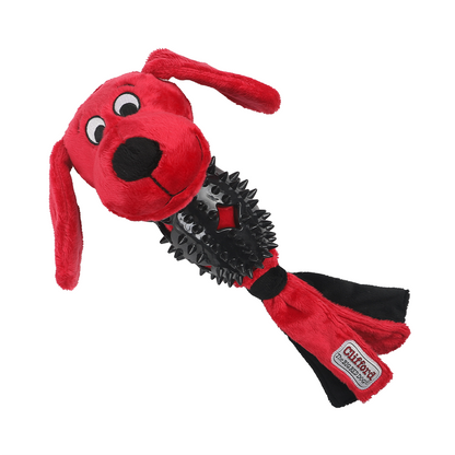 Clifford® Busy Body Ruff n' Tough 13.25" Rubber Plush Dog Toy