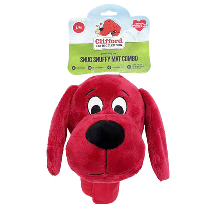 Clifford® Snug Snuffy Treat Mat Combo 6"  Plush Dog Toy