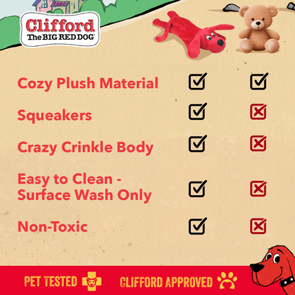 Clifford® Skinny Furry Friend 17" Plush Dog Toy